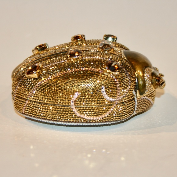 Judith Leiber Gold Ladybug Beetle 45th Anniversary Edition Bag Clutch - Picture 4 of 9